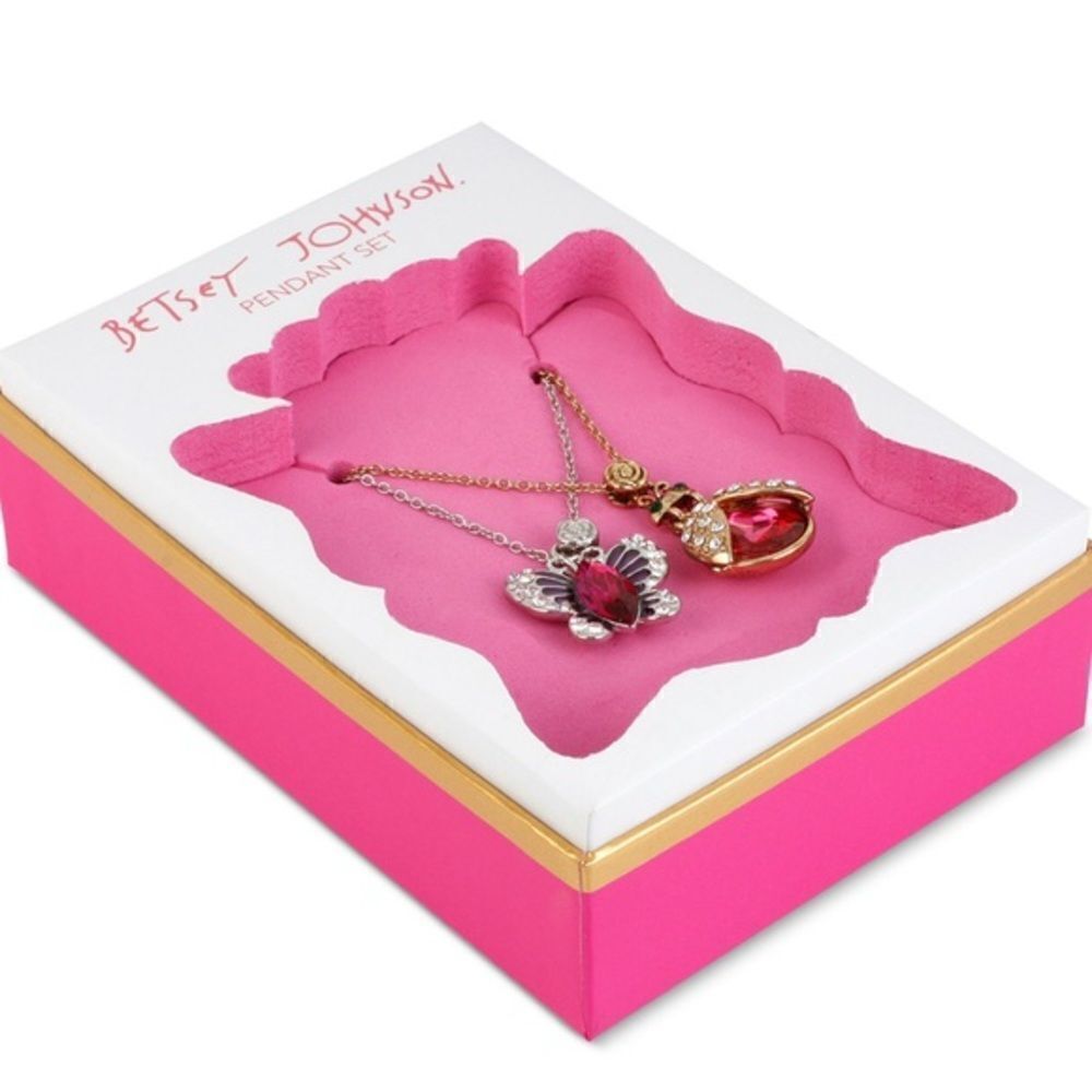 🎉Last one🎁Betsey Johnson Crystal two tone neck